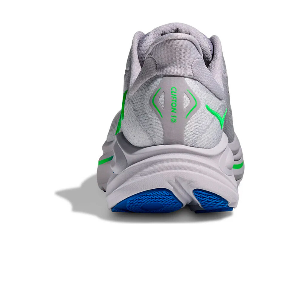 Hoka zapatilla running hombre CLIFTON 10 BLANCO vista trasera