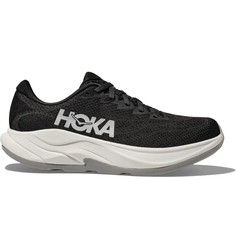 Hoka zapatilla running hombre RINCON 4 NEGRO lateral exterior