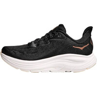 Hoka zapatilla running mujer CLIFTON 10 NEGRO lateral interior