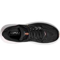 Hoka zapatilla running mujer CLIFTON 10 NEGRO vista trasera