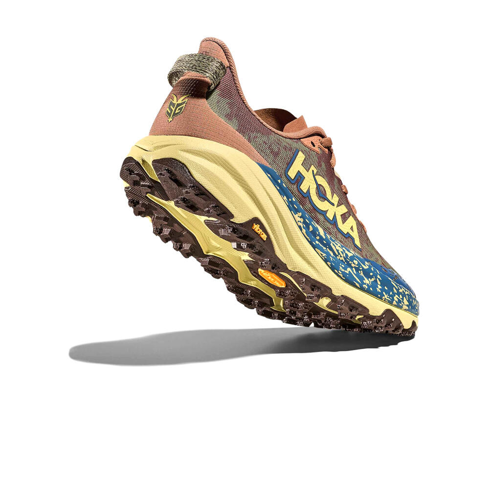 Hoka zapatillas trail hombre SPEEDGOAT 6 MARRON vista superior