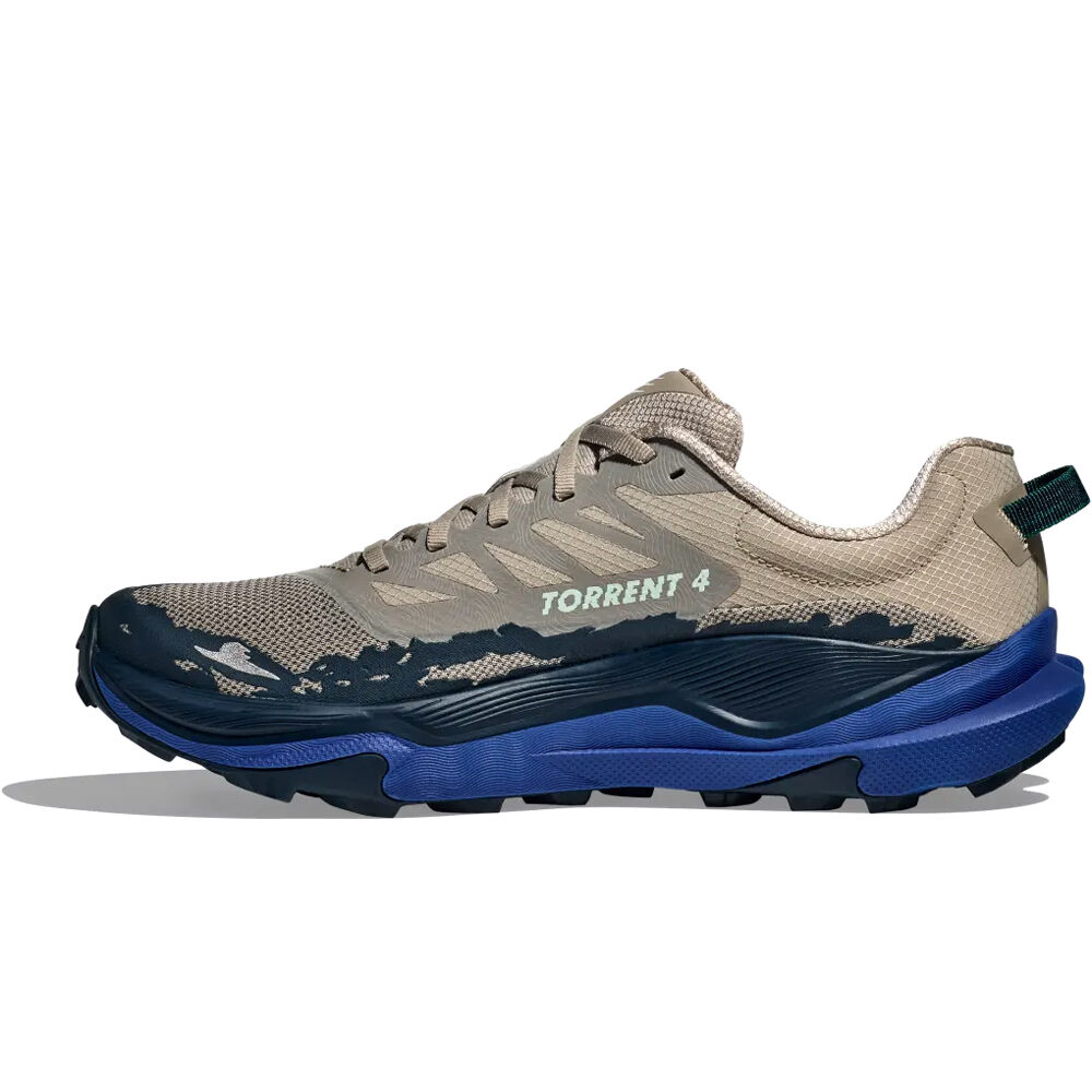 Hoka zapatillas trail hombre TORRENT 4 GRIS puntera