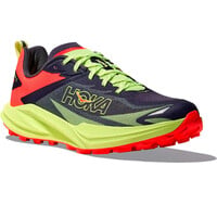 Hoka zapatillas trail hombre ZINAL 3 AZUL lateral interior