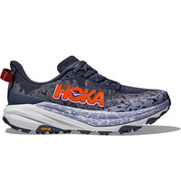 Hoka zapatillas trail mujer SPEEDGOAT 6 AZUL lateral exterior