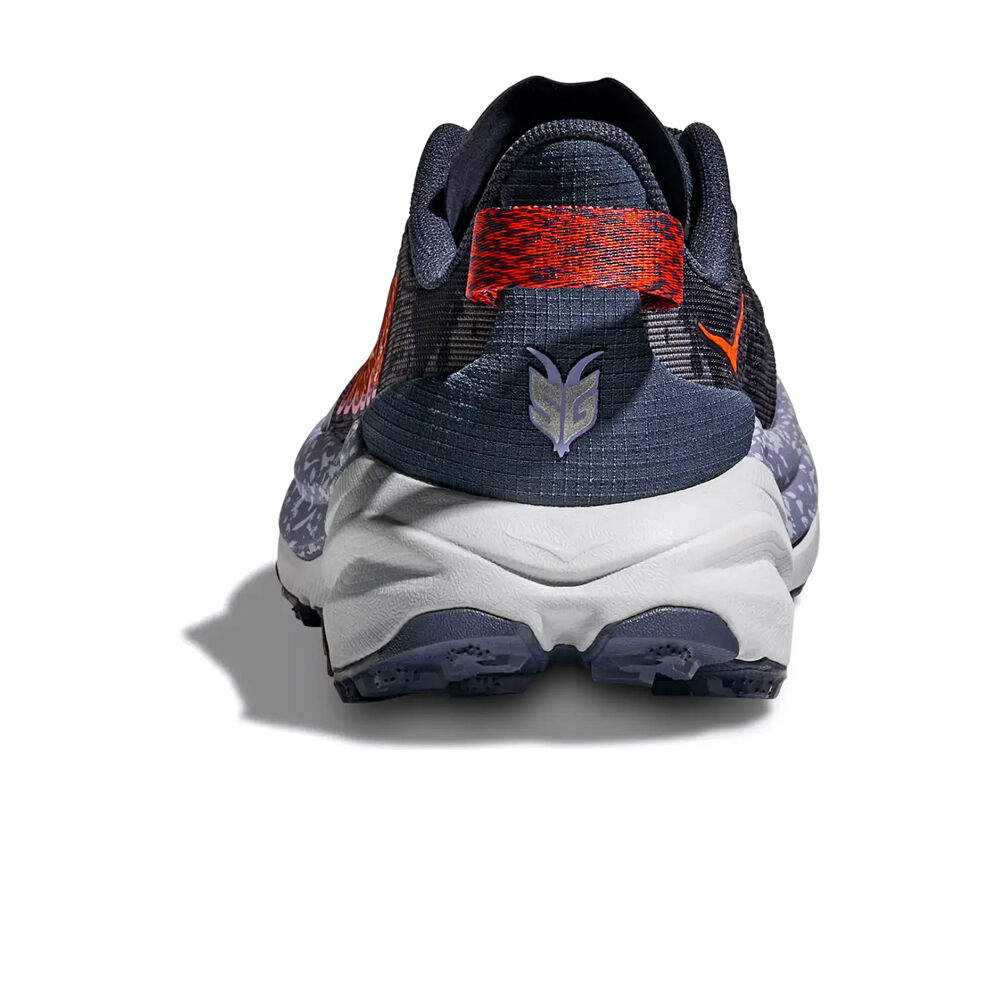 Hoka zapatillas trail mujer SPEEDGOAT 6 AZUL vista trasera