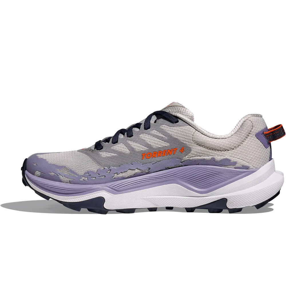 Hoka zapatillas trail mujer TORRENT 4 GRIS puntera