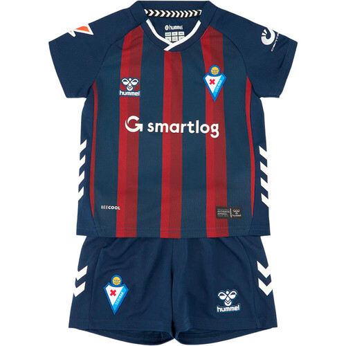 Hummel equipación fútbol niño EIBAR 25/26 PRIMERA EQUIPACION 