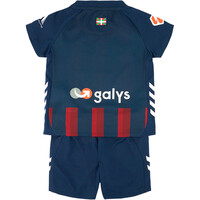 Hummel equipación fútbol niño EIBAR 25/26 PRIMERA EQUIPACION  vista trasera