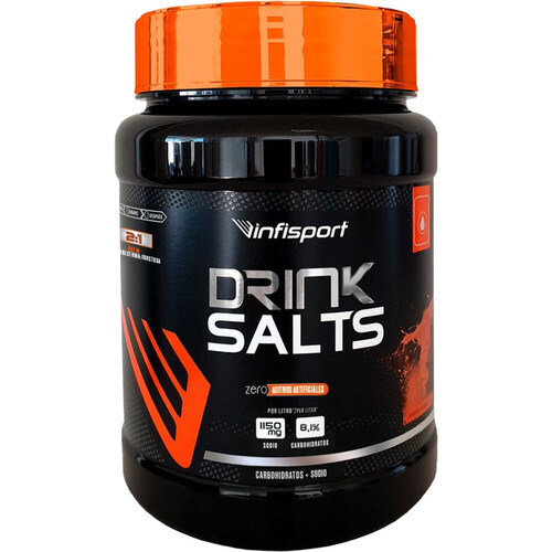 INFISPORT DRINK SALTS ZERO POLVO naranja