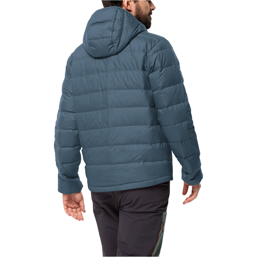 Jack Wolfskin chaqueta outdoor hombre ATHER AZUL vista trasera
