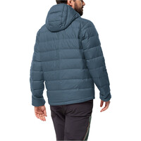 Jack Wolfskin chaqueta outdoor hombre ATHER AZUL vista trasera
