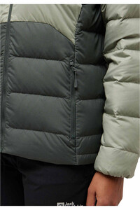 Jack Wolfskin chaqueta outdoor mujer ATHER VERDE vista detalle