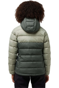 Jack Wolfskin chaqueta outdoor mujer ATHER VERDE vista trasera