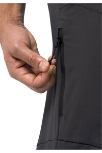 Jack Wolfskin pantalón montaña hombre GLASTAL NEGRO 04