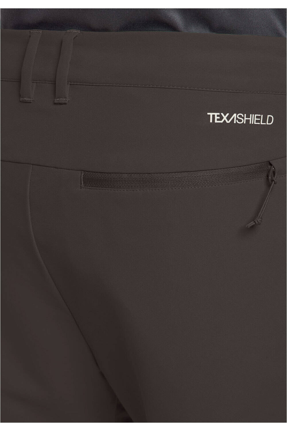 Jack Wolfskin pantalón montaña hombre PICO TRAIL NEGRO vista detalle