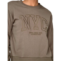 Jaqueline De Yong sudadera mujer PARIS MARRON vista detalle