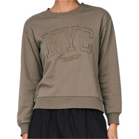 Jaqueline De Yong sudadera mujer PARIS MARRON