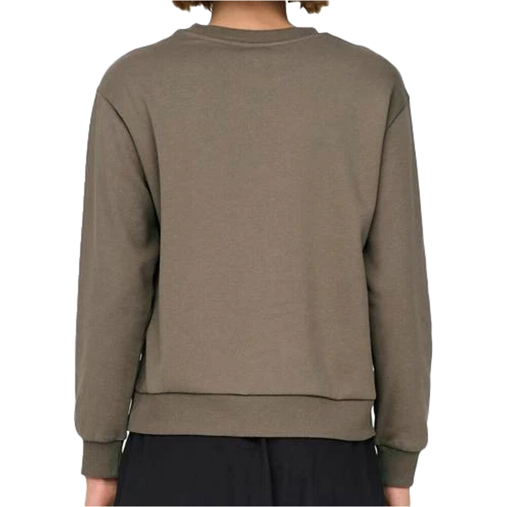 Jaqueline De Yong sudadera mujer PARIS MARRON vista trasera