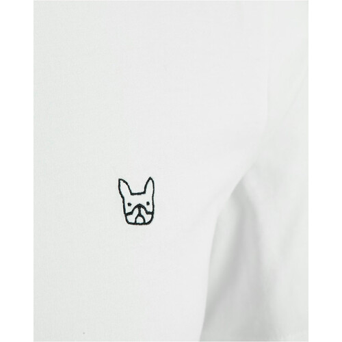 J&J camiseta manga corta hombre DENIM LOGO BLANCO