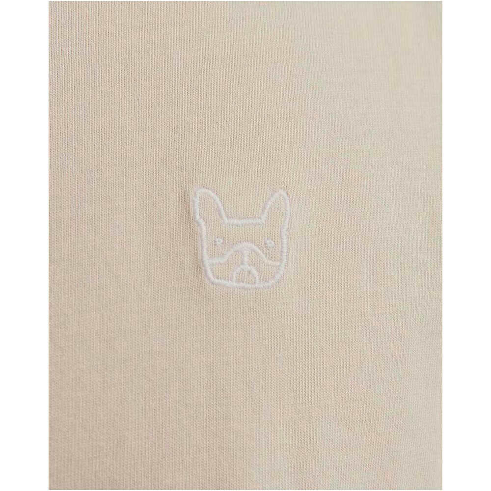 J&J camiseta manga corta hombre DENIM LOGO MARRON vista detalle