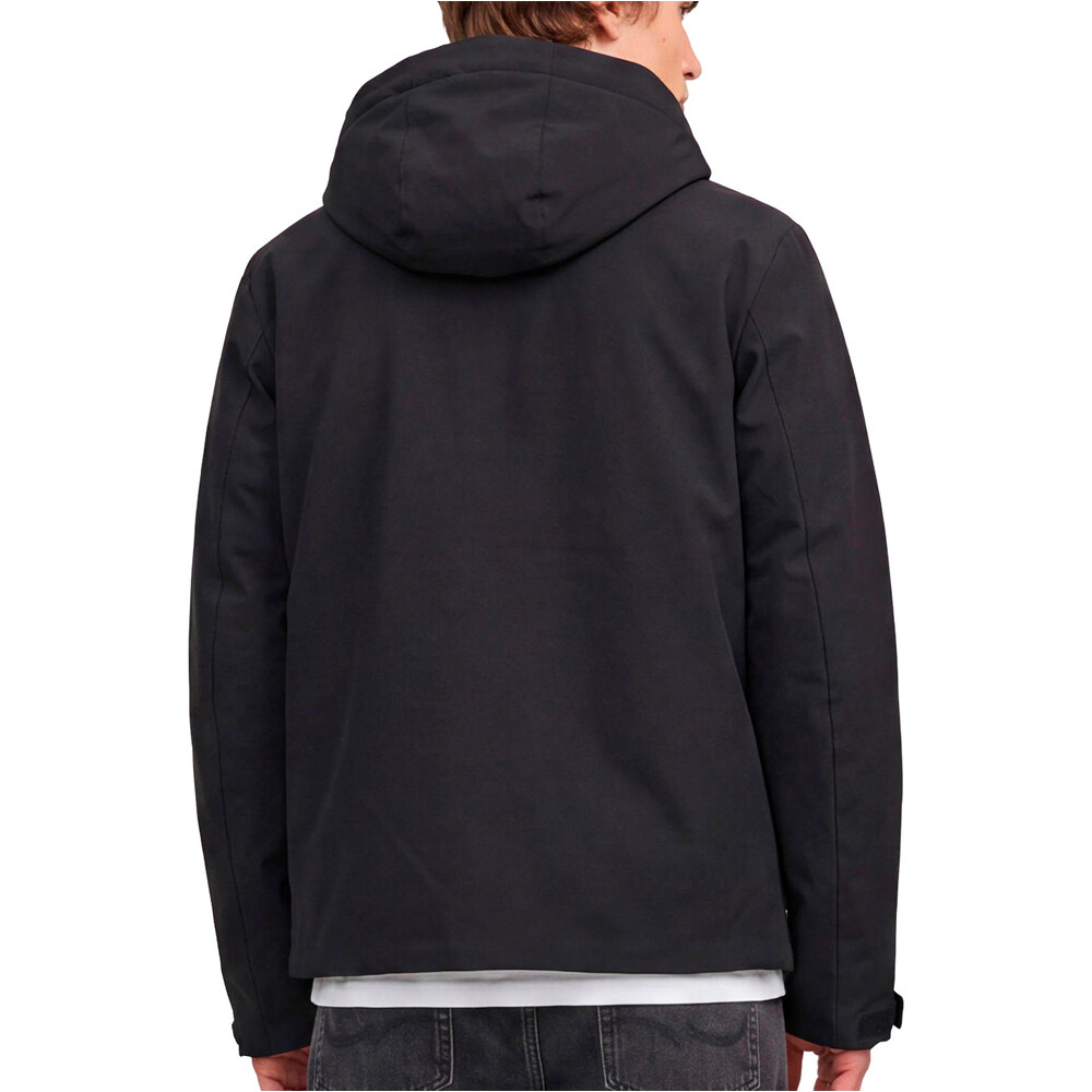 J&J chaquetas hombre JJEKEEN JACKET AW26 SN NEGRO vista trasera