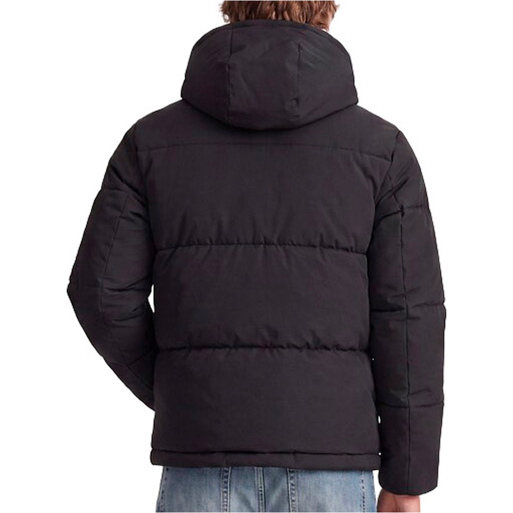J&J chaquetas hombre JJGALAXY PUFFER JACKET NEGRO vista trasera