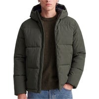 J&J chaquetas hombre JJGALAXY PUFFER JACKET VERDE vista frontal