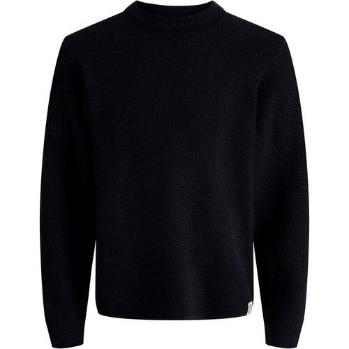 J&J JORFREDERIKSBERG KNIT STRUCTURE CREW SN azul