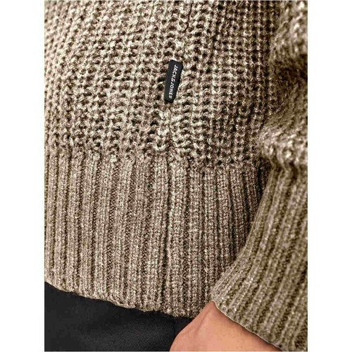 J&J KNIT CREW NECK marron