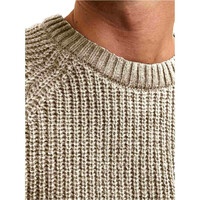 J&J jersey hombre KNIT CREW NECK MARRON vista detalle