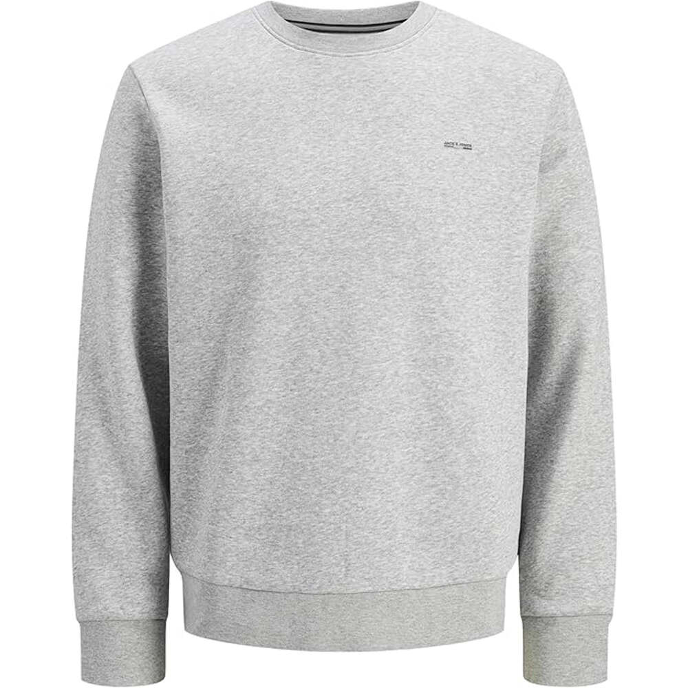 J&J sudadera hombre JPRBLUNATHAN GRIS vista frontal