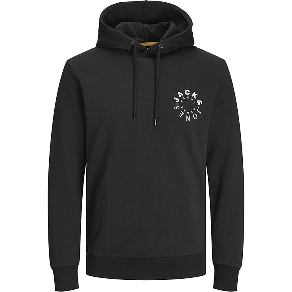 J&J sudadera hombre WARRIOR NEGRO vista frontal