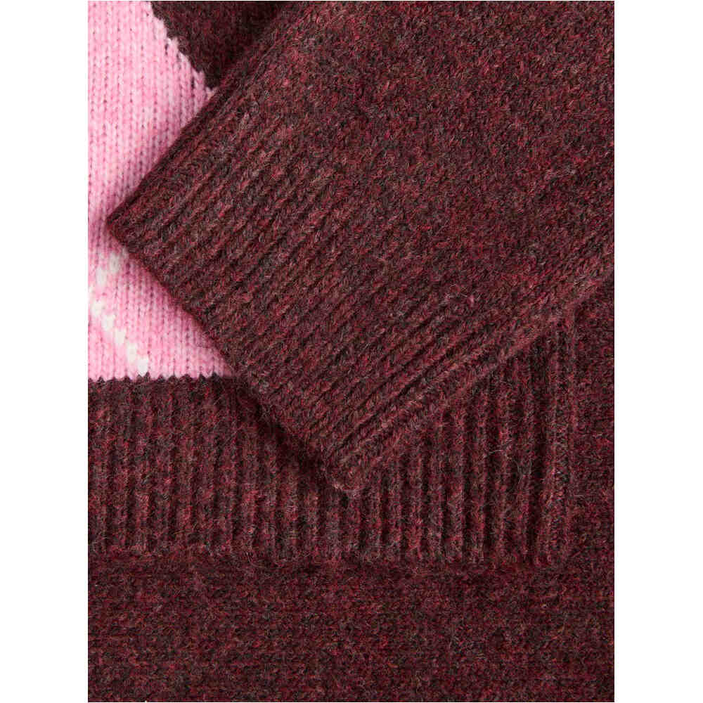 J&J sudadera mujer JXHARVI CREW NECK KNIT ROJO 06