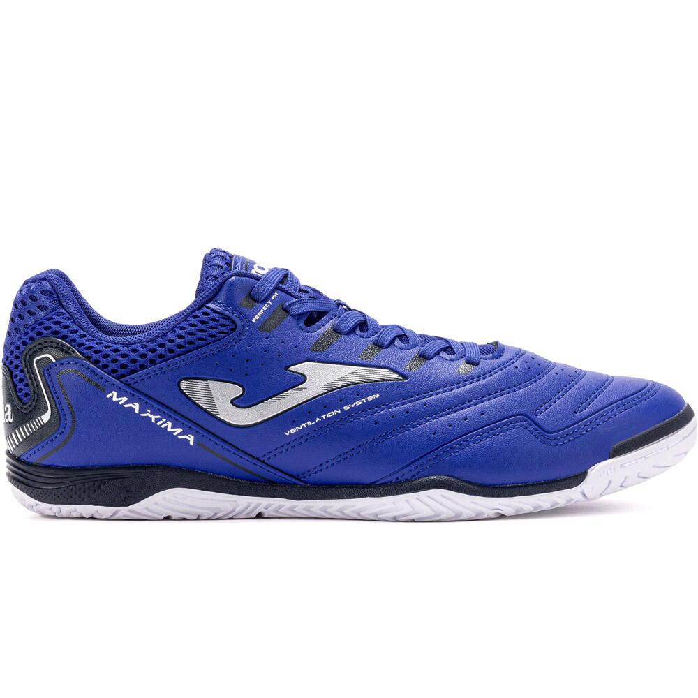Joma botas fútbol sala MAXIMA IN AZUL lateral exterior