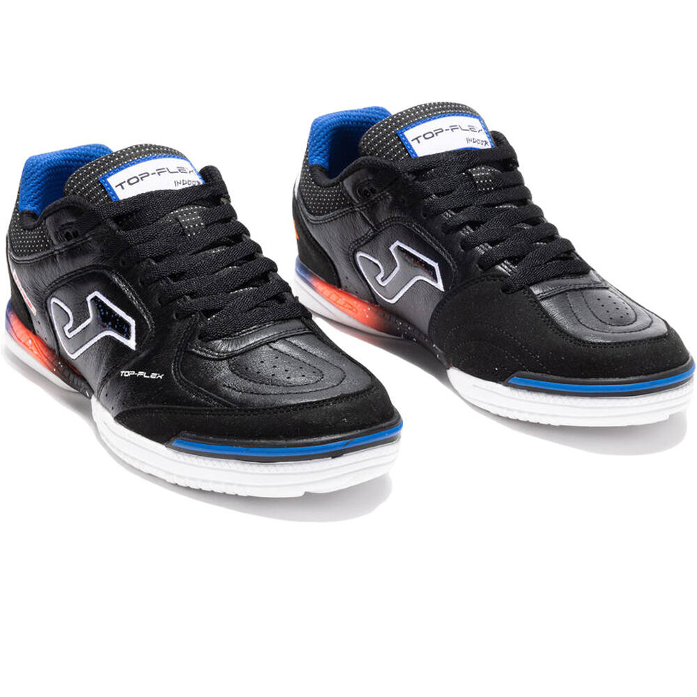 Joma botas fútbol sala TOP FLEX NEGRO lateral interior