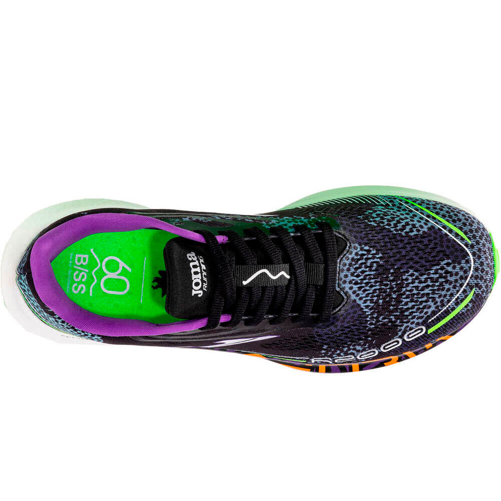 Joma zapatilla running hombre R2000 25 BEHOBIA NEGRO vista superior