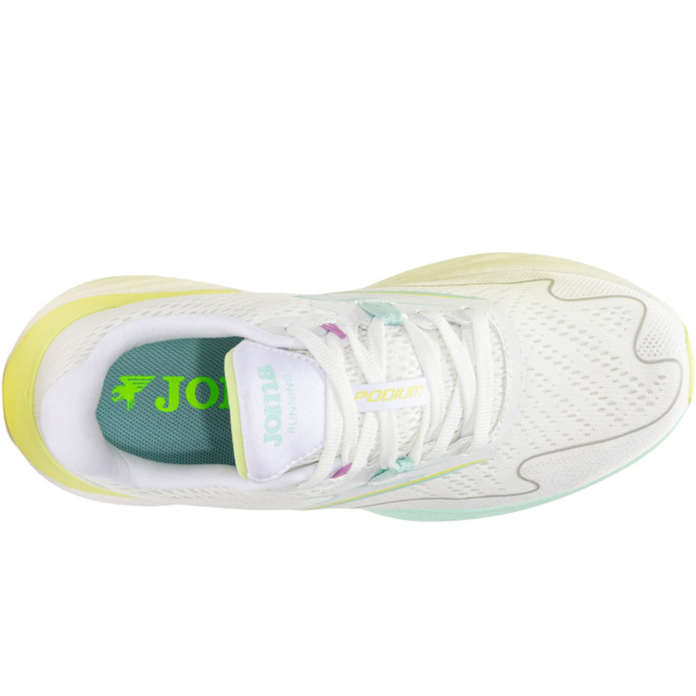 Joma zapatilla running mujer R.6000 BLANCO vista superior