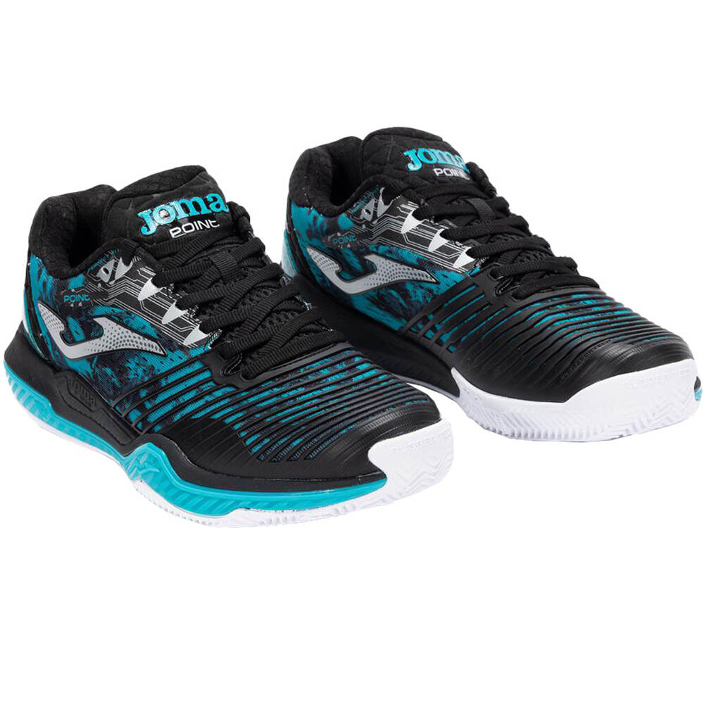 Joma Zapatillas Padel Hombre POINT CLAY VERDE lateral interior