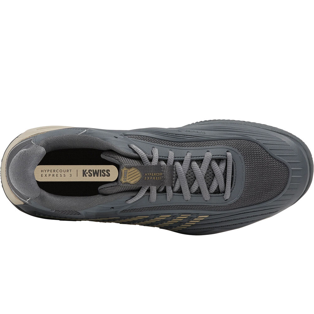 K-Swiss Zapatillas Tenis Hombre HYPERCOURT EXPRESS 3 CLAY GRIS 06