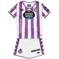 Kappa equipación fútbol niño VALLADOLID 25/26 PRIMERA EQUIPACION  vista frontal
