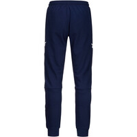 Kappa pantalones largos futbol LUBIOLO AZUL vista trasera