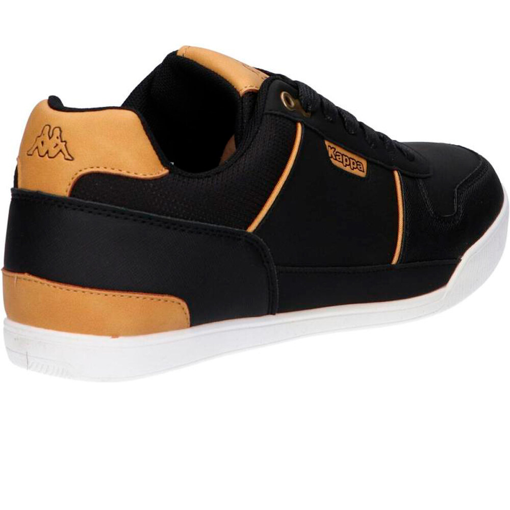 Kappa zapatilla moda hombre LENOM NEGRO vista trasera