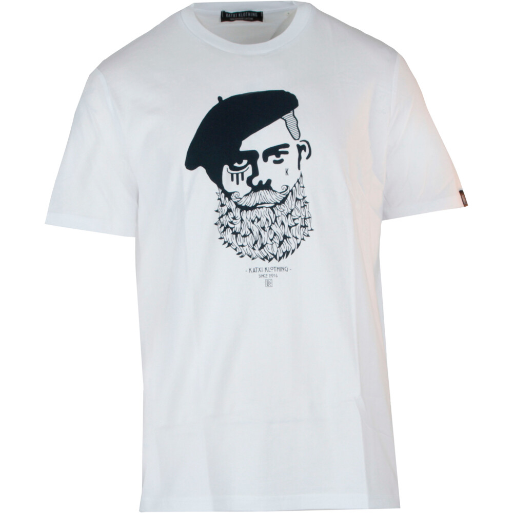 Katxi Klothing camiseta manga corta hombre KABINO BLANCO vista frontal