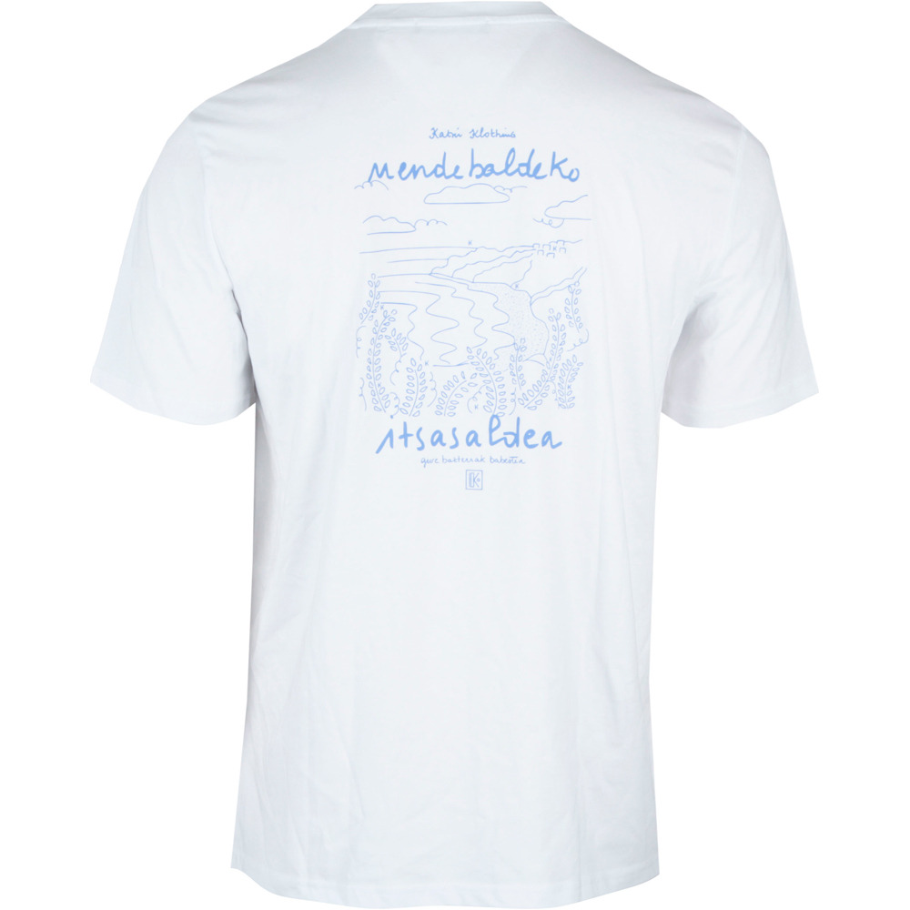 Katxi Klothing camiseta manga corta hombre TS ITSASALDEA BLANCO vista trasera