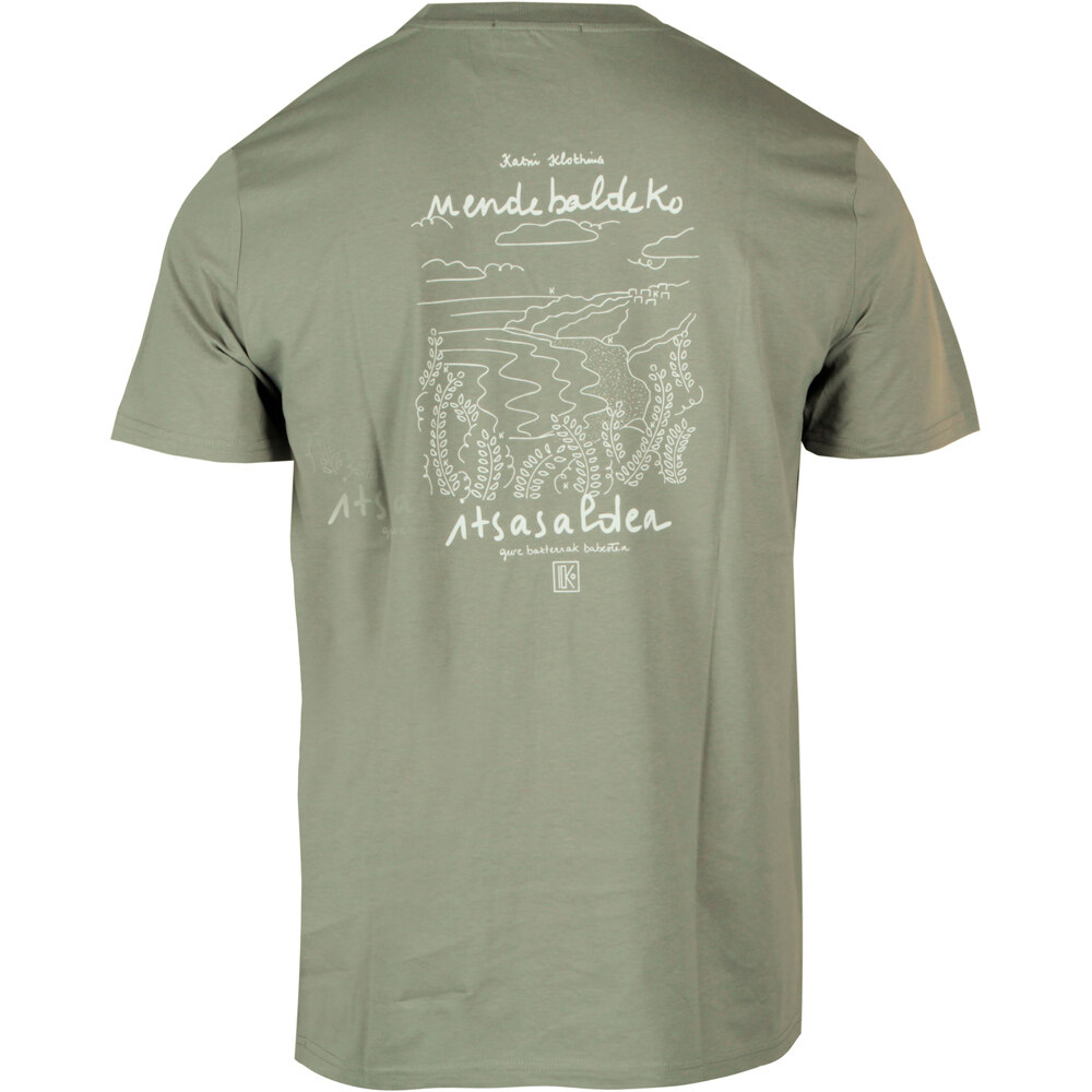 Katxi Klothing camiseta manga corta hombre TS ITSASALDEA GRIS vista trasera