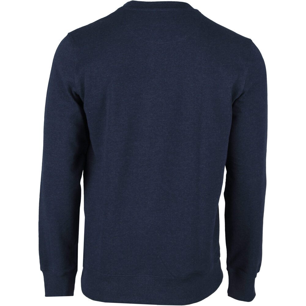 Katxi Klothing sudadera hombre KABINO KOL ROND BRODEREIE BLEU CHINE  vista trasera