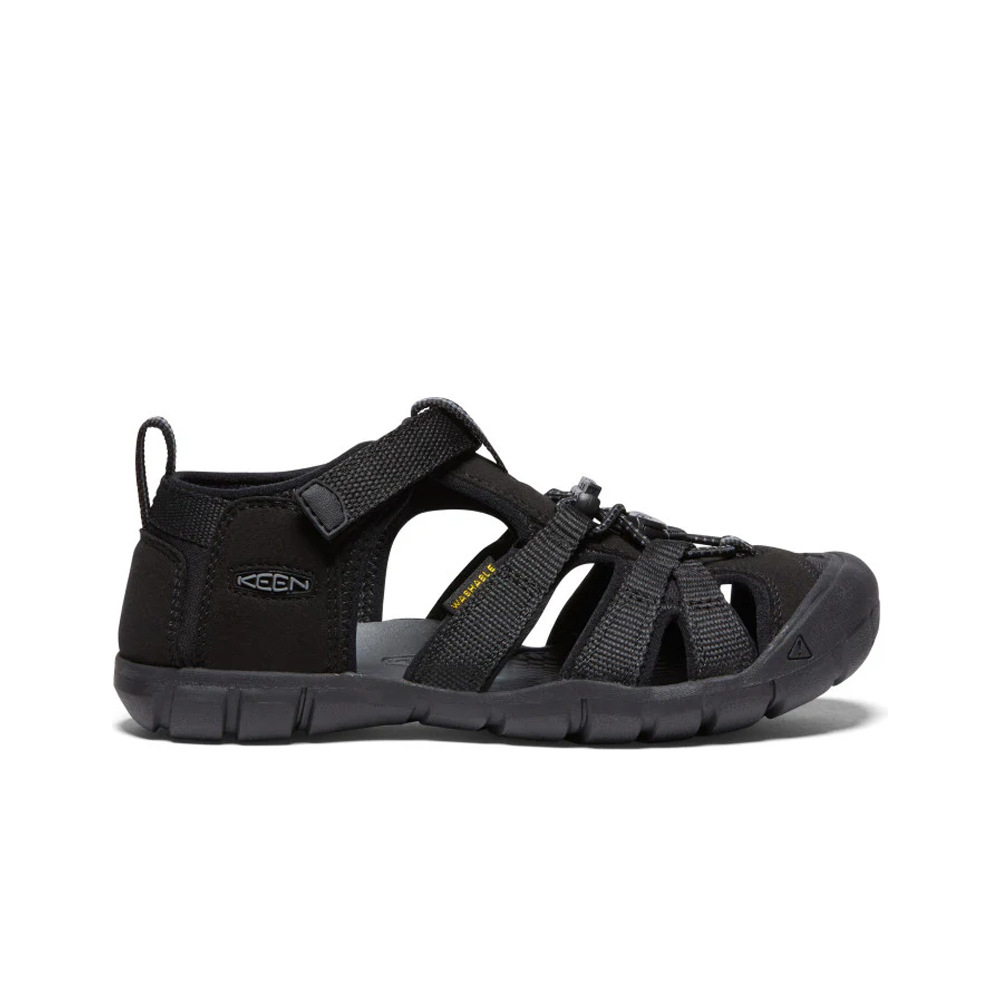 Keen sandalias trekking niño SEACAMP II CNX NEGRO lateral exterior