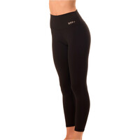 Kehat pantalones y mallas largas fitness mujer LEGGING LARGO SAR NEGRO vista frontal