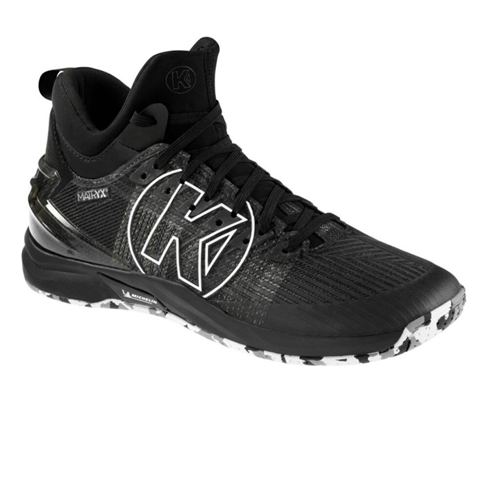 Kempa zapatilla indoor hombre ATTACK MID NEGRO lateral interior