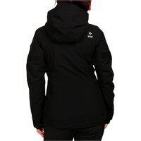 Kilpi chaqueta esquí mujer VALERA NEGRO vista trasera